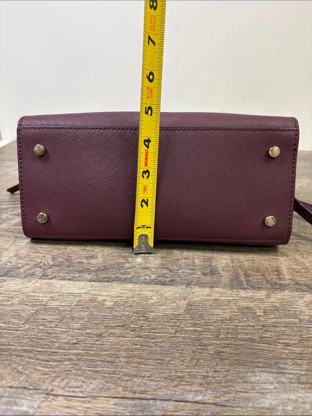 Kate Spade New York Burgundy Saffiano Satchel Crossbody Bag + Wallet Set